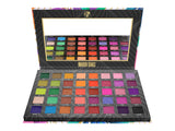 Open W7 Mardi Gras Palette Showing Shades and Colours